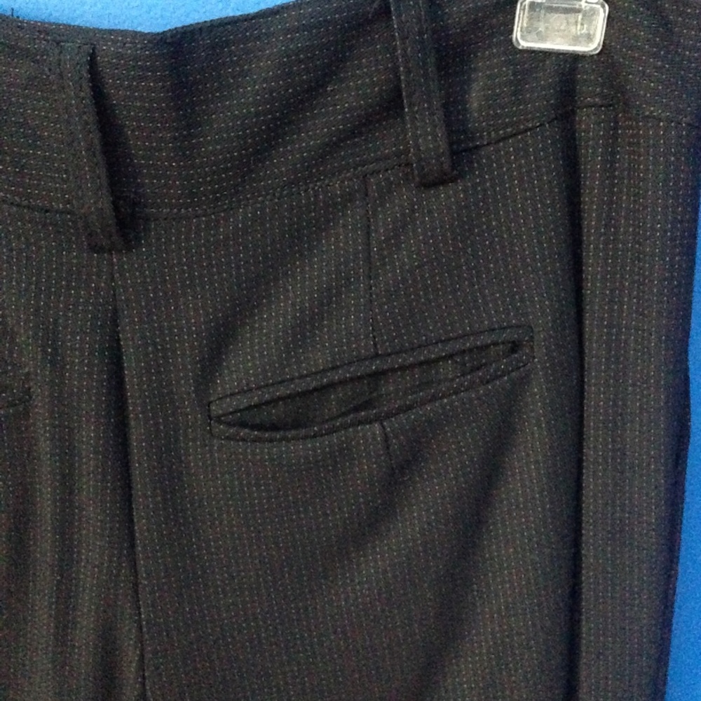 Black Wide Leg Pleated Trousers - Picture 5 of 5